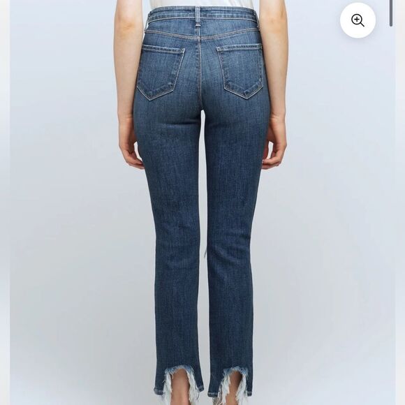 L'Agence Highline High Rise Distressed Skinny Jeans Size 26 - Picture 2 of 8